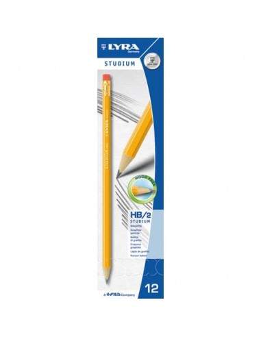 Matita con gomma LYRA Studium HB Medium  L1280100 Lyra - 1