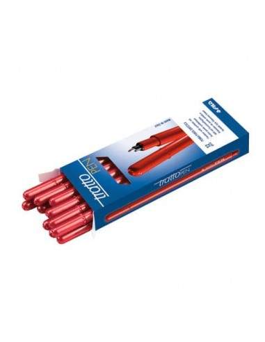 Penne a punta sintetica TRATTO Pen 2 mm rosso 830702 Tratto - 1