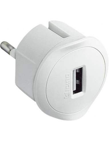 Adattatore spina 10A bticino con presa USB 1,5A bianco S3625DU Bticino - 1