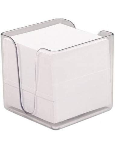 Porta cubo prendiappunti deflecto® con circa 750 foglietti 90x90 mm trasparente CP053YTCRY  - 1