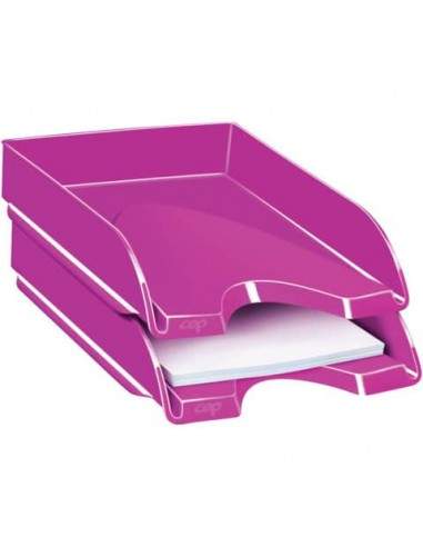 Vaschetta portacorrispondenza CepPro Gloss CEP in polistirene impilabile rosa 1002000371 CEP - 1