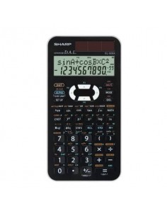 Calcolatrice scientifica a doppia alimentazione SHARP con display a 2 righe bianco - EL 506 XBWH Sharp - 1