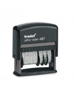 Datario autoinchiostrante Trodat PRINTY 4817 in plastica nero 80363 Trodat - 1