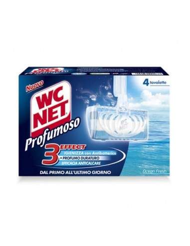 Tavolette igiene WC Net Profumoso ocean fresh 4x34 grammi - M74601 Wc Net - 1