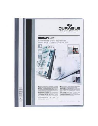 Cartellina ad aghi DURABLE DURAPLUS® A4 grigio 257910 Durable - 1