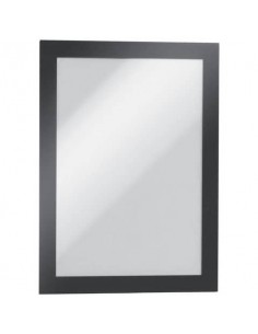 Cornici con pannello magnetico DURABLE DURAFRAME® MAGNETIC A5 PVC rigido nero 174x236mm  conf. 5 - 494701 Durable - 1