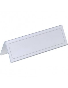 Portanomi DURABLE da tavolo polietilene trasparente inserto 61/122 x 210 mm conf. 25 - 805219 Durable - 1