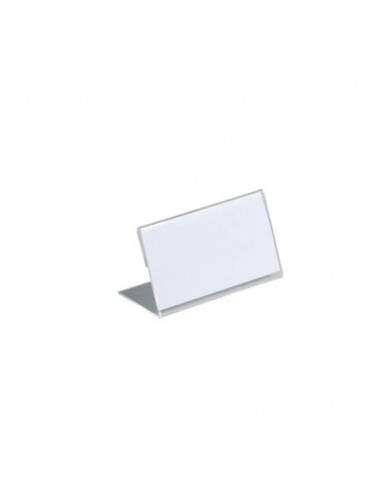 Portanomi DURABLE da tavolo acrilico trasparente inserto 52x100mm conf. 10 - 805519 Durable - 1