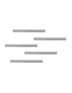 Clip adesive DURABLE DURAFIX® RAIL argento metallizzato 210x17mm conf. 5 - 470623 Durable - 1