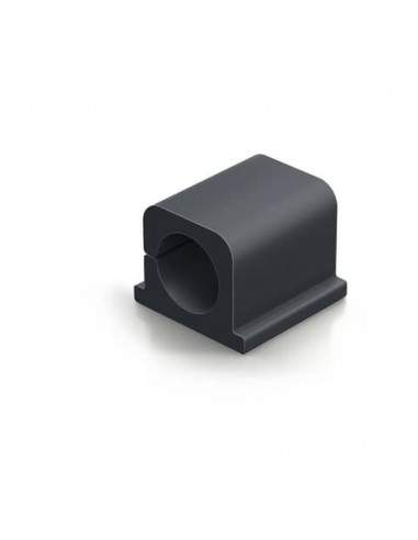 Clip fermacavi adesiva DURABLE CAVOLINE CLIP PRO 2 grafite per 2 cavi conf. da 4 - 504337 Durable - 1