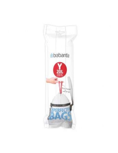 Sacchetti PerfectFit Brabantia codice Y 20 litri rotolo da 20 sacchetti - 116742 Brabantia - 1