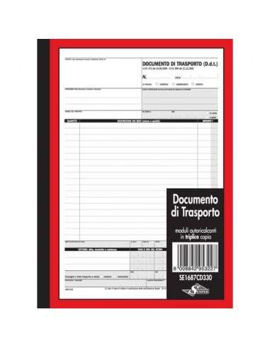 Documento di trasporto Semper blocco di 33/33/33 copie autoricalcanti 29,7x21,5 cm - SE1687CD330 Brabantia - 1