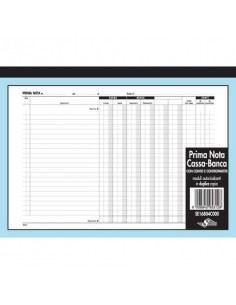 Prima nota Semper cassa - iva  - blocco di 50/50 copie autoricalcanti 21,5x29,7 cm - SE16804C000  - 1