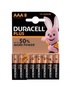Batterie alcaline Duracell Plus Power Ministilo 2400 mAh AAA conf. da 8 - DU0210 Duracell - 1