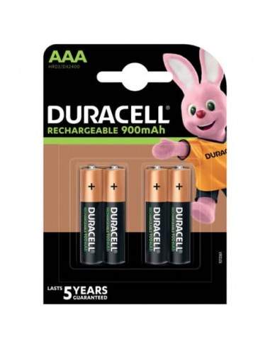Batterie ricaricabili Duracell Precaricata Ministilo 800 mAh AAA conf. da 4 - DU77 Duracell - 1