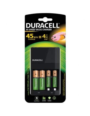 Caricabatterie Duracell Charger CEF 14 (4 ore) con 2 AA+2AAA Value DU101 Duracell - 1