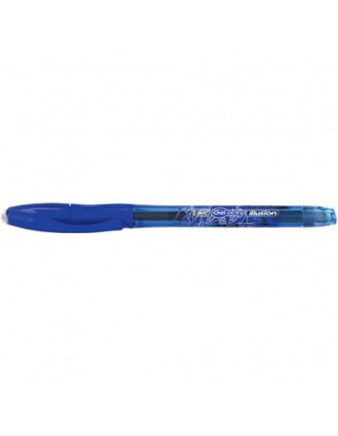 Penna gel cancellabili BIC Gel-ocity Illusion M 0,7 mm blu 943440 Bic - 1