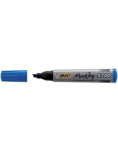 Marcatore permanente BIC Marking 2300 punta scalpello 3,7-5,5 mm blu 8209253 Bic - 1