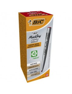 Marcatore permanente BIC Marking Pocket 1445 punta conica 1 mm rosso 8209002 Bic - 1