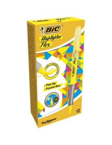 Evidenziatore BIC Highlighter Flex 1-4,3 mm giallo 942040 Bic - 1