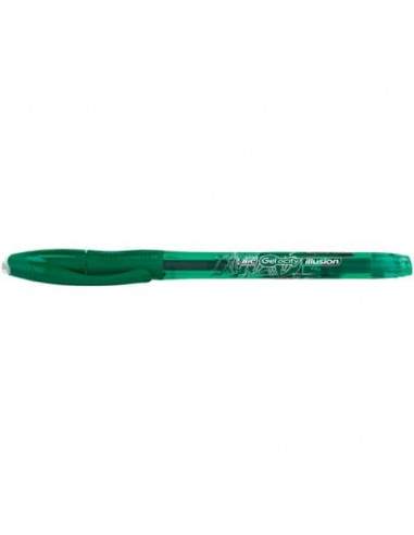 Penna gel cancellabili BIC Gel-ocity Illusion M 0,7 mm verde 943443 Bic - 1