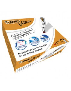 Marcatore per lavagne bianche BIC Velleda 1781 punta a scalpello 3,3-4,6 mm rosso - 9402961 Bic - 1