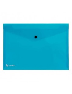 Busta con bottone King Mec Pull A4 21x29,7 cm azzurro 111316 King Mec - 1