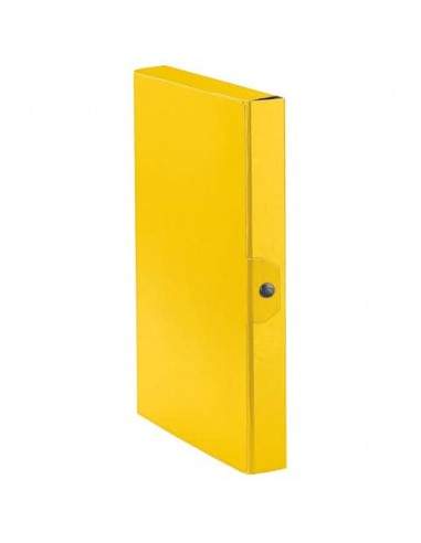 Cartelle portaprogetti Esselte C24 EUROBOX dorso 4 cm presspan biverniciato giallo - 390324090 Esselte - 1