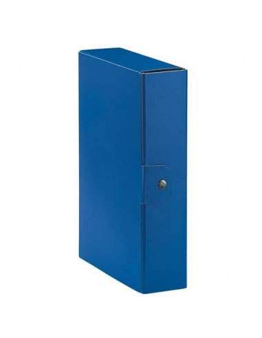 Cartelle portaprogetti Esselte C28 EUROBOX dorso 8 cm presspan biverniciato blu  - 390328050 Esselte - 1