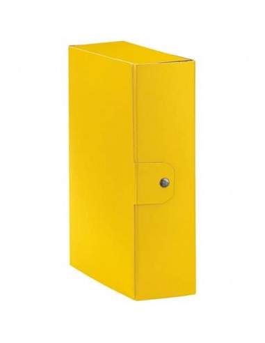 Cartelle portaprogetti Esselte C30 EUROBOX dorso 10 cm presspan biverniciato giallo - 390330090 Esselte - 1