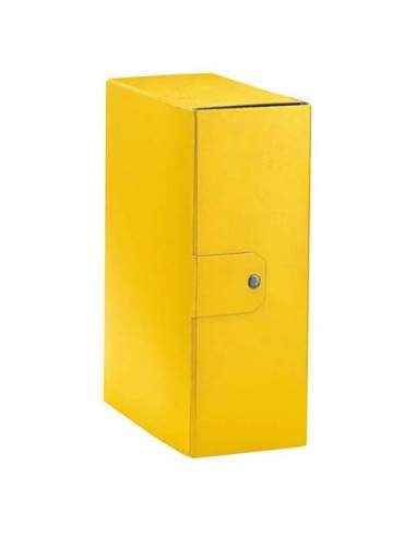 Cartella portaprogetti Esselte C32 EUROBOX dorso 12 cm presspan biverniciato giallo - 390332090 Esselte - 1