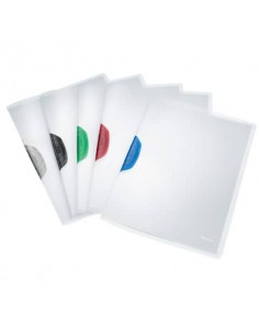 Cartelline di archiviazione con clip max 30 fogli Leitz COLOR CLIP in PPL A4 assortiti - 41750199 Leitz - 1
