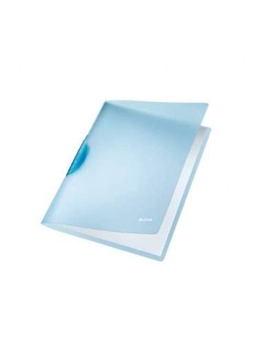 Cartelline di archiviazione con clip max 30 fogli Leitz COLOR CLIP Rainbow in PPL A4 azzurro - 41760130 Leitz - 1