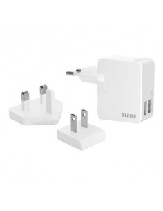 Caricatore da muro Universale con 2 porte USB - 12W Leitz bianco 65200001 Leitz - 1