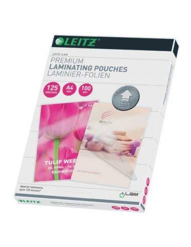 Pouches per plastificatrici con UDT Leitz in EVA A4 125/125 µm confezione da 100 pouch - 74810000 Leitz - 1