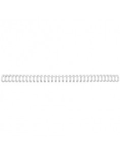 Spirali metalliche a 34 anelli GBC WireBind 14 mm a4 argento conf da 100 spirali - RG810997 GBC - 1