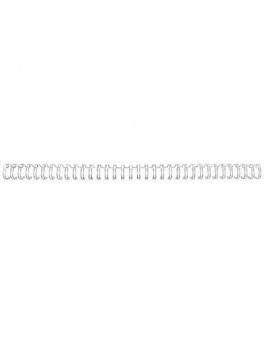 Spirali metalliche a 34 anelli GBC WireBind 14 mm a4 argento conf da 100 spirali - RG810997 GBC - 1