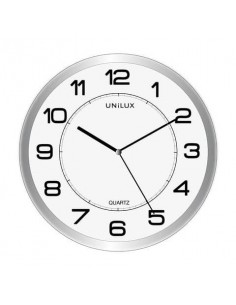 Orologio da parete magnetico al quarzo UNILUX Magnet Ø 30,5 cm grigio metallizzato - 400094406 Unilux - 1