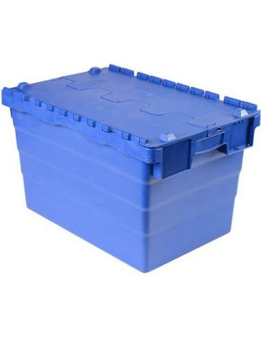 Cassa impilabile per alimenti in PPL 50 L Viso 600x400x365 mm blu DSW5539 Viso - 1