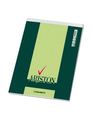 Blocco con punto metallico Blasetti Ariston - 70 ff 60 g/m² A4 - fogli bianchi - 1071 Blasetti - 1