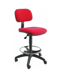 Sgabello tecnico Unisit Esos con poggiapiedi telescopico rosso EOE5S/ER UNISIT - 1