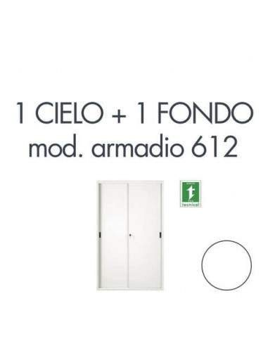 Set 1 cielo + 1 fondo per armadio Tecnical 2 612 bianco 805141163035 Tecnical 2 - 1