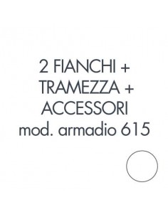 Set 2 fianchi + 1 tramezza + accessori + istruzioni per armadio Tecnical 2 615 bianco - 805141163041 Tecnical 2 - 1