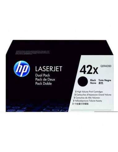 Toner alta capacità 42X HP nero  Conf. 2 - Q5942XD HP - 1