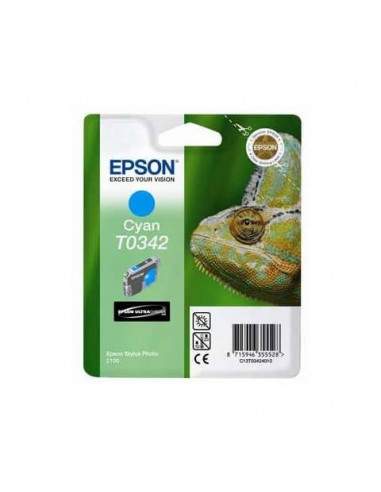 Cartuccia inkjet ink pigmentato blister RS+RF T0342 Epson ciano C13T03424020 Epson - 1