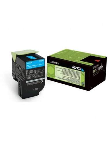 Toner altissima resa return program 702XC Lexmark ciano 70C2XC0 Lexmark - 1