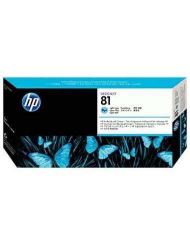 Testina di stampa dye + dispositivo di pulizia 81 HP ciano chiaro C4954A HP - 1
