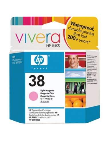 Cartuccia inkjet ink pigmentato 38 HP magenta chiaro C9419A HP - 1