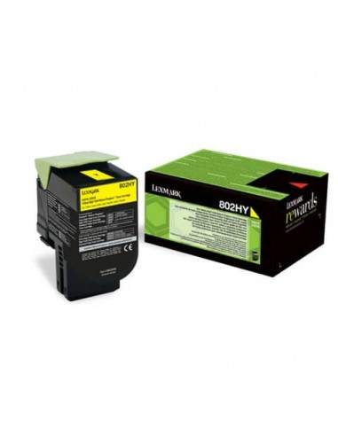 Toner alta resa return program 802HY Lexmark giallo 80C2HY0 Lexmark - 1