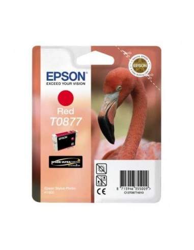 Cartuccia inkjet ink pigmentato blister RS+RF T0877 Epson rosso C13T08774020 Epson - 1